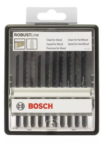 Assortiment 10 lames bois expert BOSCH